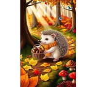 Puzzles 1314 Piezas Adultos Animal Erizo Hongo 75 x 50 cm Puzzle Adultos Entretenimiento Creativo Juego Educativo Rompecabezas Clásicos 1314 Piezas Puzzles