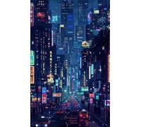 Puzzles 1500 Piezas Escena Nocturna Ciudad, Juguete desafío y Juego Educativo Imposible Rompecabezas para Adultos Ideales para Todos los Fanáticos de los Rompecabezas 87 x 57 cm