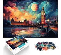 Puzzles 2000 piezas para adultos Big Ben y London Eye Puzzle para regalos de 27.56 pulgadas x 39.37 pulgadas Ilustración Regalo para Adolescente 14 años y más