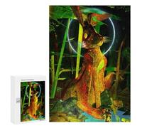 Puzzles 300 PCS para Adolescentes Enchanted Forest Rabbit Statue Puzzles Para Adultos Juegos de Relajación Difícil Desafío de Aprendizaje Desafiante 300 PCS