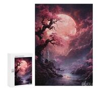 Puzzles 300 PCS Para Adultos Mystical Moonlit Forest Puzzle Juguete Decoración de Pared Pero Divertido Y Humorístico, Regalos de Cumpleaños Únicos 300 PCS