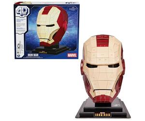 PUZZLES 4D - CASCO IRON MAN - Puzzle Marvel 3D - Iron Man Juguete - Rompecabezas 3D Juego Construcción - Puzzles para Adultos y Niños - 6069819 - Juguetes Niños 12 Años +