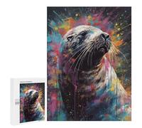 Puzzles 500 PCS para adolescentes Colorful Seal Retrait Puzzles Juegos de Relajación Promueven la Memoria Familia entera 500 PCS