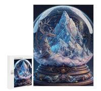 Puzzles 500 PCS para adolescentes Crystal Sphere with Mountains Puzzles für Erwachsene Relaxungsspiele ein Kunstwerk für Geburtstag, Weihnachten 500 PCS