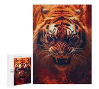 Puzzles 500 PCS para adolescentes Roaring Tiger Retrait Puzzles Juegos de Relajación Promueven la memoria toda la familia 500 PCS