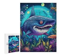 Puzzles 500 PCS para adolescentes Underwater Fantasy The Enchanted Shark Puzzles para adultos Juegos de Relajación Difícil Desafío de Aprendizaje Desafiante 500 PCS