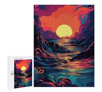 Puzzles 500 PCS Para Adultos Ocean Sunset Waves-3 Puzzle Juguete Decoración de Pared Pero Divertido Y Humorístico, Regalos de Cumpleaños Únicos 500 PCS