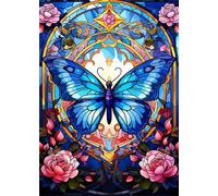 Puzzles 520 Piezas Adultos Mariposa Rosa Rosa 52 x 38 cm Puzzle Adultos Entretenimiento Creativo Juego Educativo Rompecabezas Clásicos 520 Piezas Puzzles