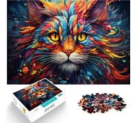 Puzzles Adultos de 1000 piezas Gato Puzzle Ayuda al cerebro a ejercitar Juguetes adictivos cultivar la paciencia 19,7 pulgadas x 29,5 pulgadas Adolescente Edad 14 Años y Más