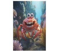 Puzzles Adultos de Cangrejo Puzzle de Madera De 1000 Piezas Difícil Y Desafío Para Niños, Juego Familiar Divertido (78×53cm)