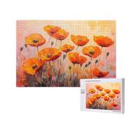 Puzzles Amapola 3000 Adultos, Puzzle Color Naranja con Cajas y Cartel, Juego Clásico de Puzzle Arte para Entretenimiento Adultos, Regalos de Decoración para Pasatiempos Creativos de Mujeres 2T-640