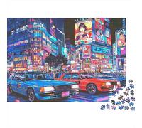 Puzzles Anime City Night Scene 1000 Piezas De para Adultos, Puzzle Adultos, Rompecabezas Familiar Productos Lúdicos Creativos 70x50cm/1000pcs