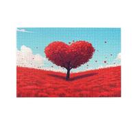 Puzzles Árbol 2000 Adultos, Puzzle Rojo 2000 Piezas Adecuado para Principiante, Juegos Divertidos/Coloridos Entretenimiento Familiar, Pasatiempos Creativos Adultos Mujer Decoracion Regalos 1T-877