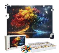 Puzzles Árbol la Vida Color | Puzzle 3000 Piezas XL 122x81 cm | Rompecabezas Madera Desafiante para Adultos | con Exquisita Caja de Embalaje | Decorar Toda La Familia | Rompecabezas Adultos W3H-259