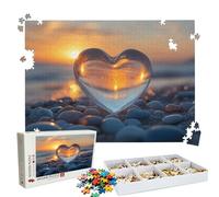 Puzzles Atardecer Amor(2) | Puzzle 1500 Piezas XL 87x57 cm | Rompecabezas Madera Desafiante para Adultos | con Exquisita Caja de Embalaje | Decorar Toda La Familia | Rompecabezas Adultos W3H-17