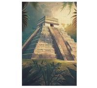 Puzzles Chichen Itza - Puzzle de madera de 1000 piezas para adultos y niños a partir de 12 años, gran regalo para adultos (78 x 53 cm)