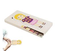 Puzzles Cuerpos,Anatomía Cuerpo de Madera Juguete Educativo | Actividad Educativa Aprendizaje Divertido Casa Viaje Aula Escuela de Kindergarten