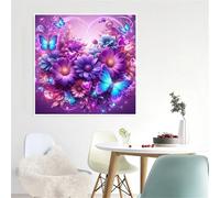 Puzzles de 1000 Piezas par Adultos Mariposa Margarita, 65x65cm un Rompecabezas Adultos Desafiante, Puzzles para Toda la Familia, Regalos para Mujeres Hombres