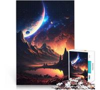 Puzzles de 1000 Piezas para Adolescentes Amanecer en el Universo Matar el Tiempo en Vacaciones en casa Lista de Deseos con Papá Noel 38x26cm