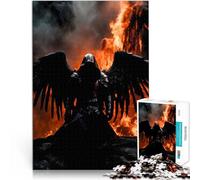 Puzzles de 1000 Piezas para Adolescentes Ángel caído de fantasía Oscura Alivio del estrés Cada Pieza es única: un desafiante y Divertido Juego Familiar 52x38cm