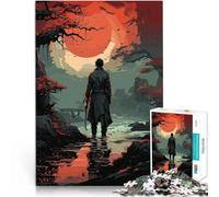 Puzzles de 1000 Piezas para Adolescentes Anime El Hombre errante del río Juego práctico Actividades Divertidas en casa, Regalos de cumpleaños, Regalos de Viaje, 38x26cm