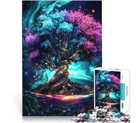 Puzzles de 1000 Piezas para Adolescentes Árbol de la Vida resplandeciente Actividad Familiar Colección de Artistas, Bellas Artes 75x50cm