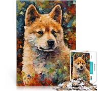 Puzzles de 1000 Piezas para Adolescentes Arte de Cachorros de Akita Juegos educativos Decoración del hogar Ideas de Regalos 38x26cm