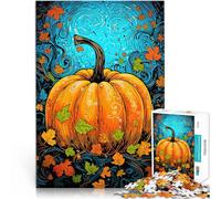 Puzzles de 1000 Piezas para Adolescentes Arte de Calabaza Desafío difícil para aliviar el estrés para la decoración del hogar 38x26cm