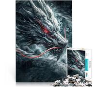 Puzzles de 1000 Piezas para Adolescentes Arte del dragón asiático para el Juguete de desafío de Juego Educativo Buen Regalo 75x50cm