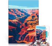 Puzzles de 1000 Piezas para Adolescentes Arte del Gran Cañón, Arizona Alivio del estrés Cada Pieza es única: un desafiante y Divertido Juego Familiar 75x50cm