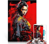 Puzzles de 1000 Piezas para Adolescentes Arte Pop samurái Juegos Divertidos para la Familia Interacción Entre Padres e Hijos 52x38cm