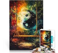 Puzzles de 1000 Piezas para Adolescentes Balanceo Yin Yang Entrena tu Cerebro y Tus Manos con Piezas de Formas aleatorias Que se entrelazan Completamente 75x50cm