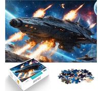 Puzzles de 1000 Piezas para Adolescentes Batalla de Naves espaciales Regalos de Juegos desafiantes Cumpleaños 75x50cm