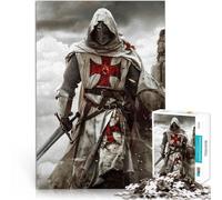 Puzzles de 1000 Piezas para Adolescentes Caballero templario para el Juguete de desafío de Juego Educativo Ideas de Regalos 75x50cm