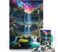 Puzzles de 1000 Piezas para Adolescentes Cascada en Cascada Entrena tu Cerebro y Tus Manos Toda la Familia. 75x50cm