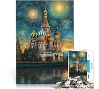 Puzzles de 1000 Piezas para Adolescentes Catedral de San Basilio de Moscú Análisis y lógica Decoración hogar 52x38cm