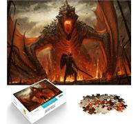 Puzzles de 1000 Piezas para Adolescentes Cazador de wyverns Juguetes para aliviar el estrés Decoración hogar 50x70cm
