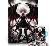Puzzles de 1000 Piezas para Adolescentes Chica de Anime ángel Oscuro Juego desafiante Cada Pieza es única: un desafiante y Divertido Juego Familiar 75x50cm
