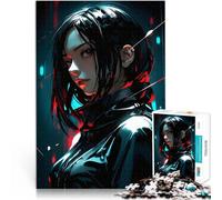 Puzzles de 1000 Piezas para Adolescentes Chica de Anime Ayuda al Cerebro a ejercitar Juguetes adictivos para Cultivar la Paciencia. Obra de Arte 38x26cm