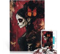 Puzzles de 1000 Piezas para Adolescentes Chica Muerta Ayuda al Cerebro a ejercitar Juguetes adictivos para Cultivar la Paciencia. Gran Regalo 75x50cm