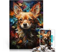 Puzzles de 1000 Piezas para Adolescentes Chihuahua Jardín del Edén 3 Juego desafiante Cada Pieza es única: un desafiante y Divertido Juego Familiar 52x38cm