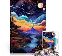 Puzzles de 1000 Piezas para Adolescentes Cielo Nocturno japonés Juguetes de Entretenimiento Familiar Regalos de Amigo Secreto 38x26cm