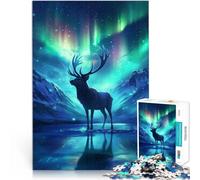 Puzzles de 1000 Piezas para Adolescentes Ciervo majestuoso Juegos educativos Decoración del hogar Juego de desafío único 75x50cm