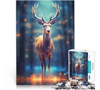 Puzzles de 1000 Piezas para Adolescentes Ciervos en el Bosque Juguete Educativo para aliviar el estrés Mejorar el Amor Entre Parejas 75x50cm