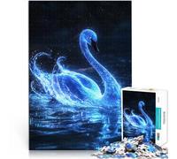 Puzzles de 1000 Piezas para Adolescentes Cisne resplandeciente Entrena tu Cerebro y Tus Manos Juego Educativo para cumpleaños y Navidad. 38x26cm