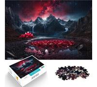Puzzles de 1000 Piezas para Adolescentes Cordillera Ruby Juguetes de Entretenimiento Familiar Juego Educativo para cumpleaños y Navidad. 38x26cm