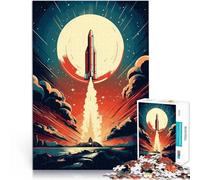 Puzzles de 1000 Piezas para Adolescentes Despegue de Cohetes Juguetes Juegos Educativos Antiestrés Regalo de Obra de Arte 50x70cm