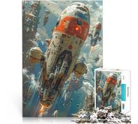Puzzles de 1000 Piezas para Adolescentes Despegue de Nave Espacial Desafío difícil para aliviar el estrés Ideas de Regalos 50x70cm