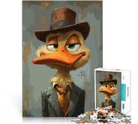 Puzzles de 1000 Piezas para Adolescentes Detective del Pato Perezoso Juego Intelectual Cada Pieza es única: un desafiante y Divertido Juego Familiar 75x50cm