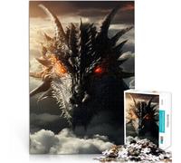 Puzzles de 1000 Piezas para Adolescentes Dios Dragón Coronado de Nubes Análisis y lógica Cada Pieza es única: un desafiante y Divertido Juego Familiar 38x26cm